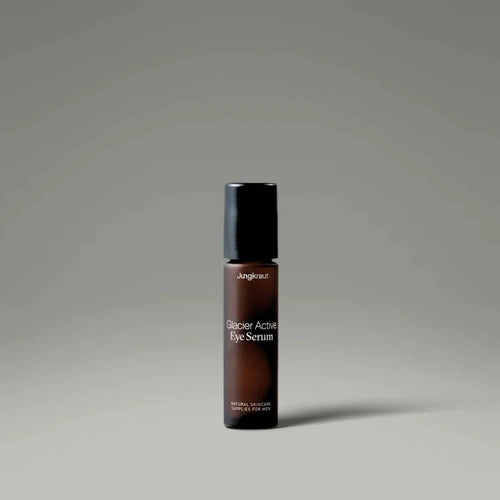 Glacier Active Eye Serum roll-on for reducing dark circles and puffiness in men's eyes