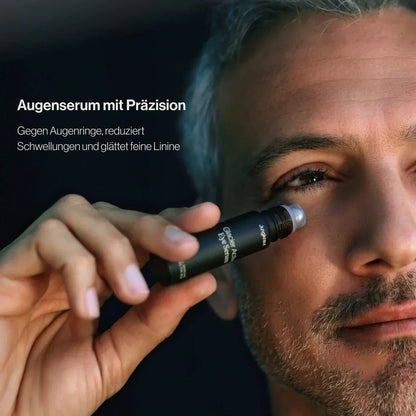 Glacier Active Eye Serum mit kühlendem Roll-on.