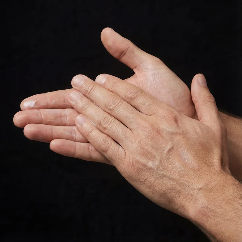 Then massage into your palms.